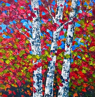 Three Birch Trees