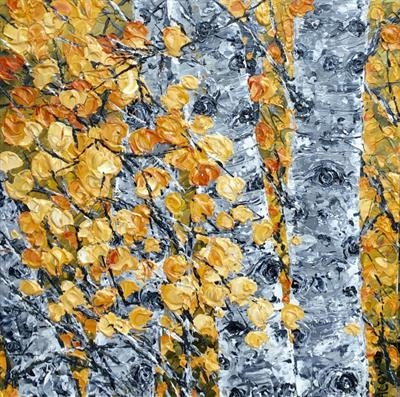 Golden Leaves and Birch