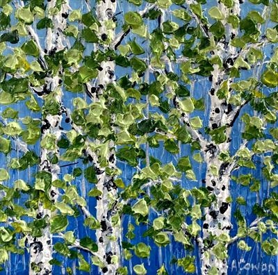 Lime Leaves on Birch