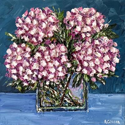 Five Pink Hydrangeas
