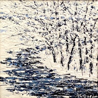 Snowy Frozen Stream