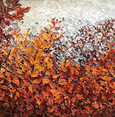 Amber Scrunchy by Alison Cowan, Painting, Acrylic on canvas