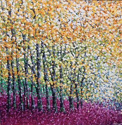 Autumn Dazzle by Alison Cowan, Painting, Acrylic on canvas