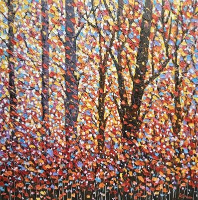 Autumn Kaleidoscope by Alison Cowan, Painting, Acrylic on canvas