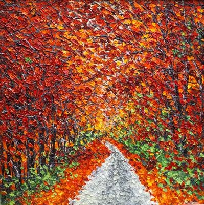 Autumn Ramble by Alison Cowan, Painting, Acrylic on canvas