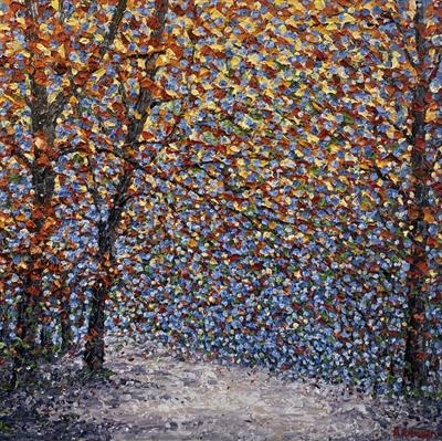 Autumnal Magic by Alison Cowan, Painting, Acrylic on canvas