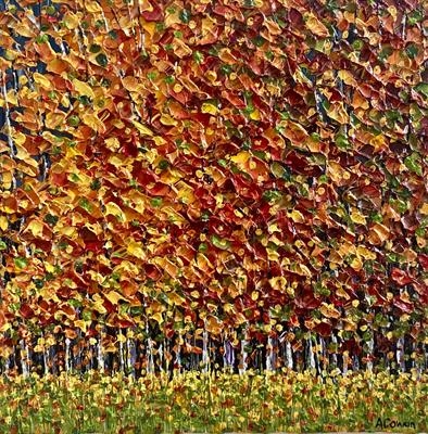 Autumnal Poetry by Alison Cowan, Painting, Acrylic on canvas