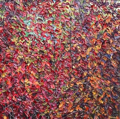 Autumnal Tapestry by Alison Cowan, Painting, Acrylic on canvas