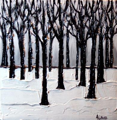 Bare Branches by Alison Cowan, Painting, Acrylic on canvas