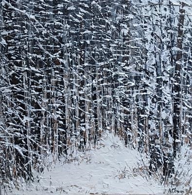Blanket of Snow by Alison Cowan, Painting, Acrylic on canvas