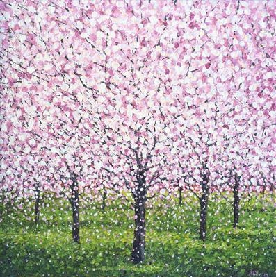 Blossom Formation by Alison Cowan, Painting, Acrylic on canvas