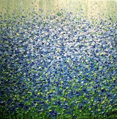 Blue Haze by Alison Cowan, Painting, Acrylic on canvas