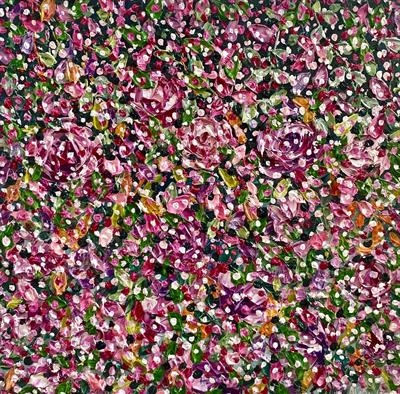 Botanical Burst by Alison Cowan, Painting, Acrylic on canvas