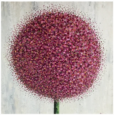 Cerise Haze by Alison Cowan, Painting, Acrylic on canvas