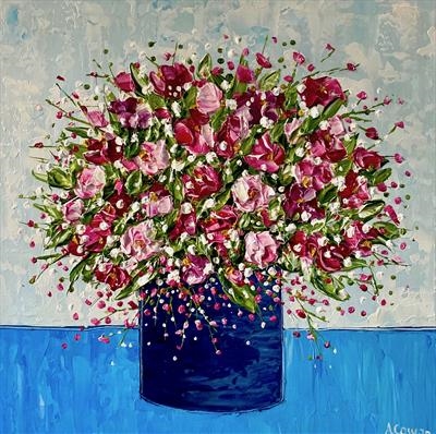 Cheery Bunch by Alison Cowan, Painting, Acrylic on canvas