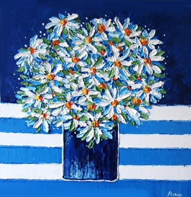 Daisy Bunch by Alison Cowan, Painting, Acrylic on canvas