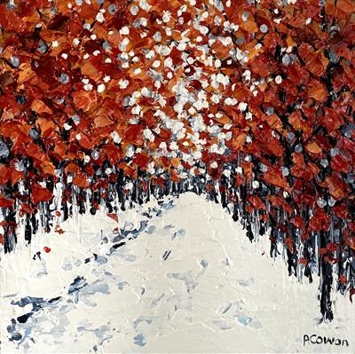 Early Snowfall by Alison Cowan, Painting, Acrylic on canvas