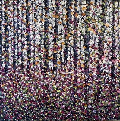 Forest Flowers by Alison Cowan, Painting, Acrylic on canvas