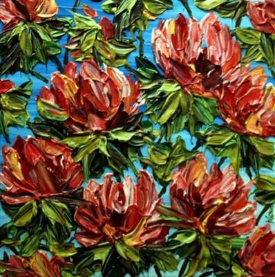 Full Bloom by Alison Cowan, Painting, Acrylic on canvas