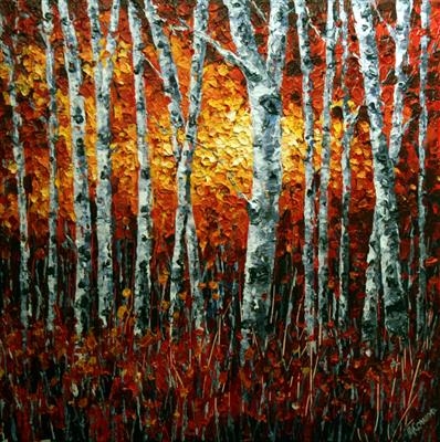 Glowing Beyond by Alison Cowan, Painting, Acrylic on canvas