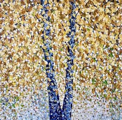Golden Shower by Alison Cowan, Painting, Acrylic on canvas