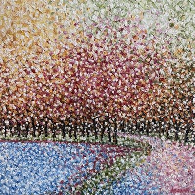 Joyful Burst by Alison Cowan, Painting, Acrylic on canvas