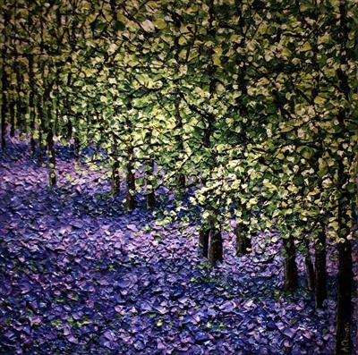 Lavender Carpet by Alison Cowan, Painting, Acrylic on canvas