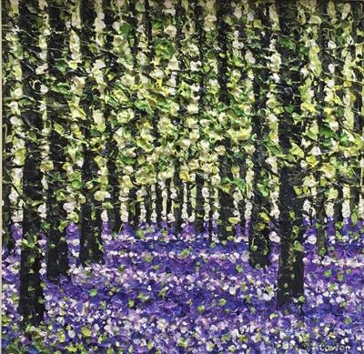 Lavender Light by Alison Cowan, Painting, Acrylic on canvas
