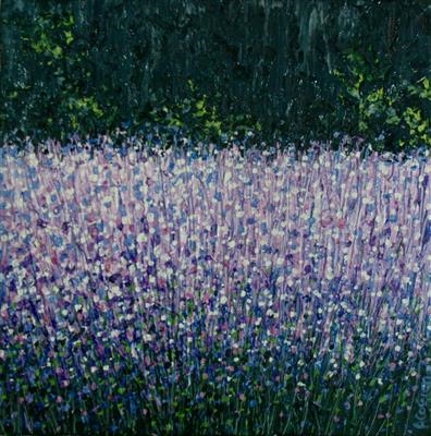 Lavender Shimmer by Alison Cowan, Painting, Acrylic on canvas