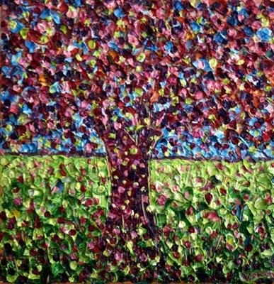 Lime Tree by Alison Cowan, Painting, Acrylic on canvas