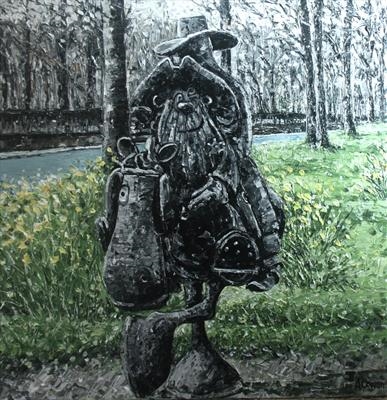 Lobey Dosser Home Again by Alison Cowan, Painting, Acrylic on canvas