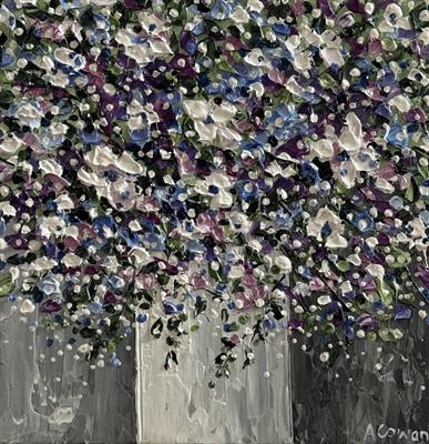 Mauve Medley by Alison Cowan, Painting, Acrylic on canvas