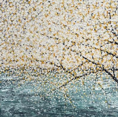 Mimosa by Alison Cowan, Painting, Acrylic on canvas