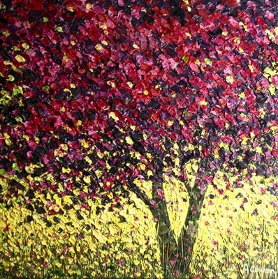 Mulberry by Alison Cowan, Painting, Acrylic on canvas