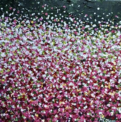 Pink Patch by Alison Cowan, Painting, Acrylic on canvas