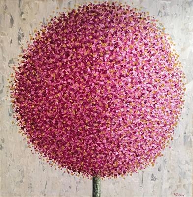 Pom Pom Glisten by Alison Cowan, Painting, Acrylic on canvas