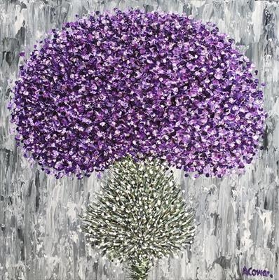 Purple Pride by Alison Cowan, Painting, Acrylic on canvas