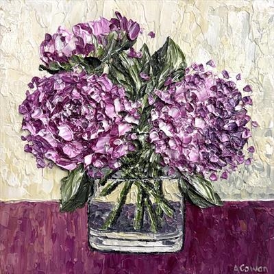 Radient Burst by Alison Cowan, Painting, Acrylic on canvas