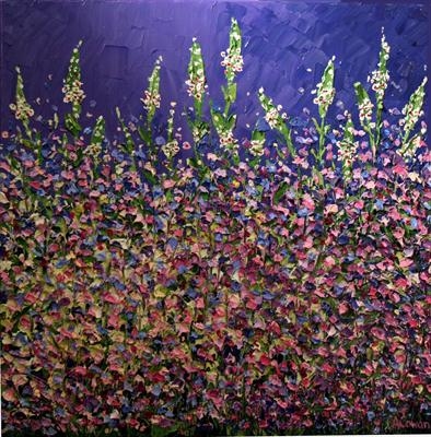 Rainbow Drops by Alison Cowan, Painting, Acrylic on canvas