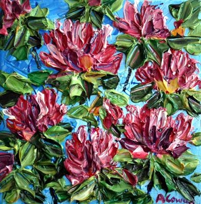 Rhoddies by Alison Cowan, Painting, Acrylic on canvas