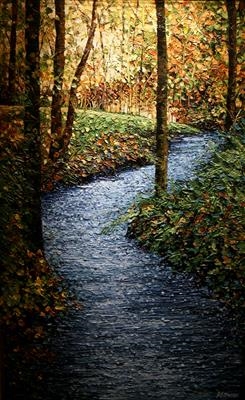 River Runs Through by Alison Cowan, Painting, Acrylic on canvas