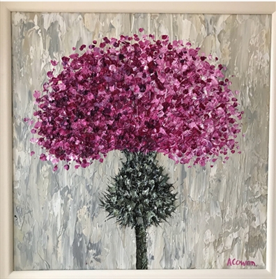 Scottish Thistle by Alison Cowan, Painting, Acrylic on canvas