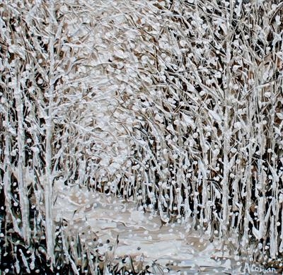 Snow Storm by Alison Cowan, Painting, Acrylic on canvas