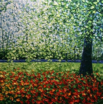 Spring Burst by Alison Cowan, Painting, Acrylic on canvas