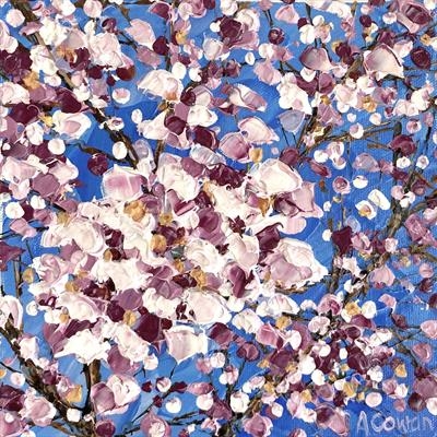 Spring blossom by Alison Cowan, Painting, Acrylic on canvas