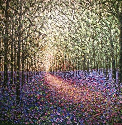 Step Into the Light by Alison Cowan, Painting, Acrylic on canvas