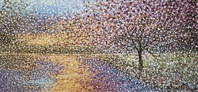 Summer  Reflection by Alison Cowan, Painting, Acrylic on canvas