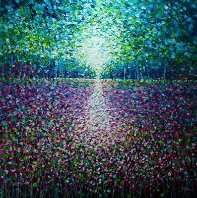 Sunlight Dance by Alison Cowan, Painting, Acrylic on canvas