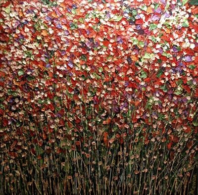 Tapestry by Alison Cowan, Painting, Acrylic on canvas