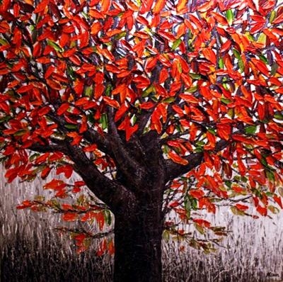 The Wishing Tree by Alison Cowan, Painting, Acrylic on canvas